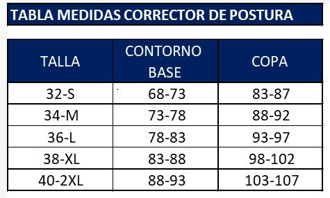 10058 Carol Top Control de Postura